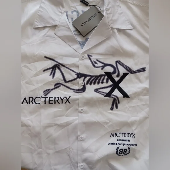 NWT Fashion Design Like Balenciaga X Arcteryx Button Down Shirt Size M - Picture 4 of 6